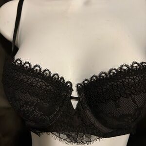 Elegant Black Lace Bra